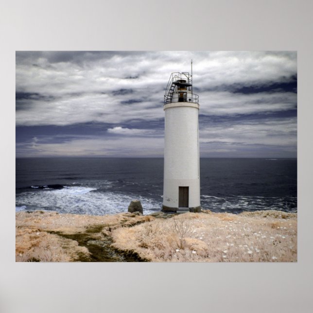 Poster Laxe Lighthouse | Galicia, Spain (Frente)