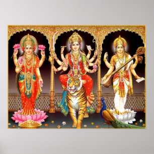 Poster Laxmi Durga Saraswati