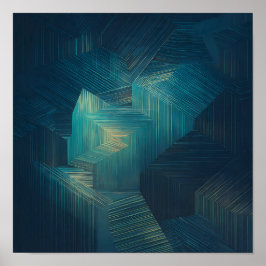 Poster Layered Translucent Grid Wallpaper - High Tech