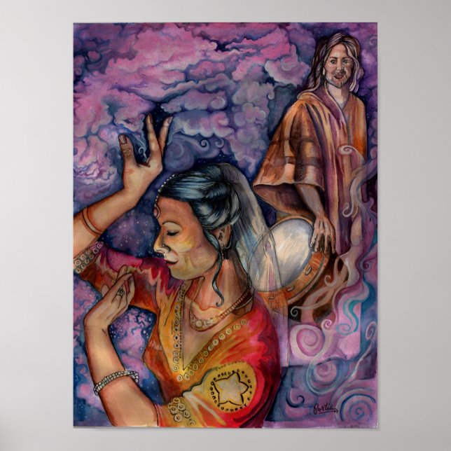 Pôster Layla e o Madman por Portia Rua Luke (Frente)