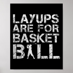 Poster Layouts São Para Basquete - Golfe - Golfe Engraçad