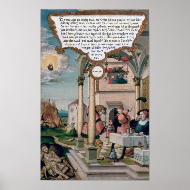 Poster Lázaro e a Mesa do Rich Man (Frente)