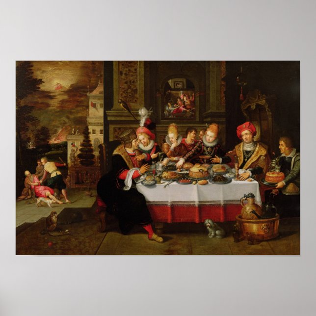 Pôster Lazarus and the Rich Man's Table (Frente)