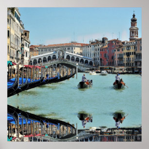 Poster ldp RIALTO BRIDGE - Veneza - Canal Grande