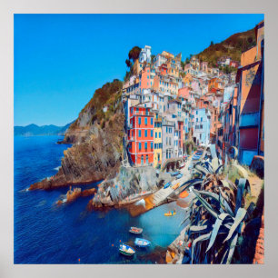 Poster ldp RIOMAGGIORE - Cinque Terre -