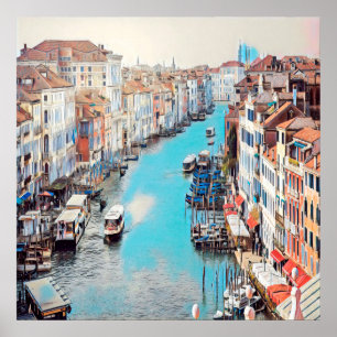 Poster ldp VENICE - Vista do Grande Canal de Rialto