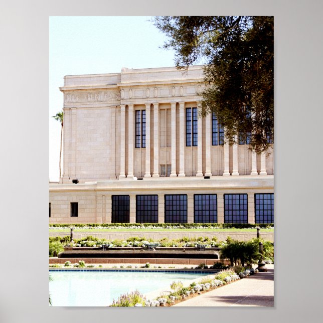Pôster lds mesa arizona temple foto mormon (Frente)