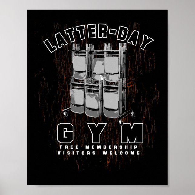 Poster Lds Mormon Funny Mens Mulheres Meninas Meninas Mis (Frente)