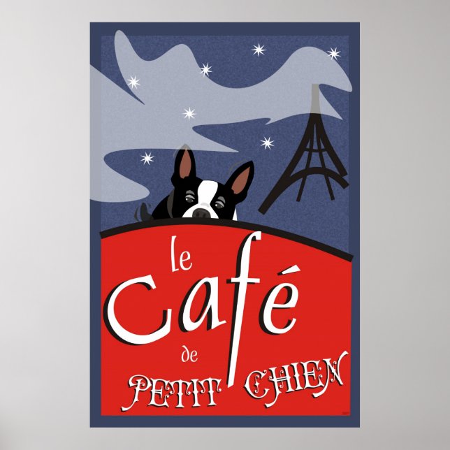Pôster Le Cafe de Petit Chien, Paris (Frente)