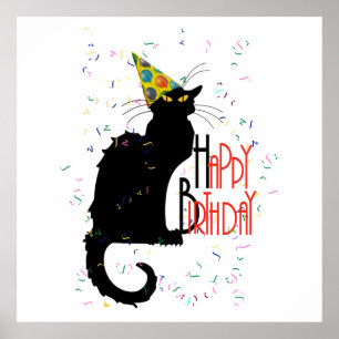 Pôster Le Chat Noir - FELIZ ANIVERSÁRIO!