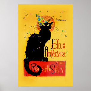 Pôster Le Chat Noir - Joyeux Anniversaire