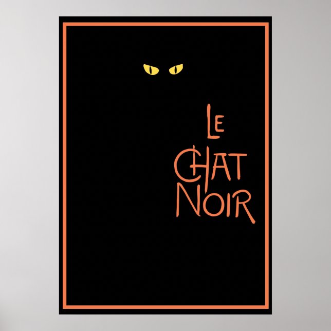 Poster Le Chat Noir no Escuro (Frente)