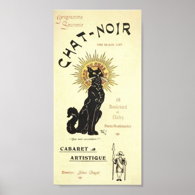 Pôster Le Chat Noir O Gato Negro (Frente)