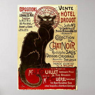 Pôster Le Chat Noir, Vente Hôtel Drouot