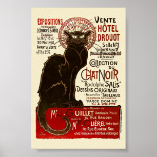 Pôster Le Chat Noir, Vente Hôtel Drouot Fine Art