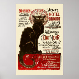 Pôster Le Chat Noir, Vente Hôtel Drouot Fine Art