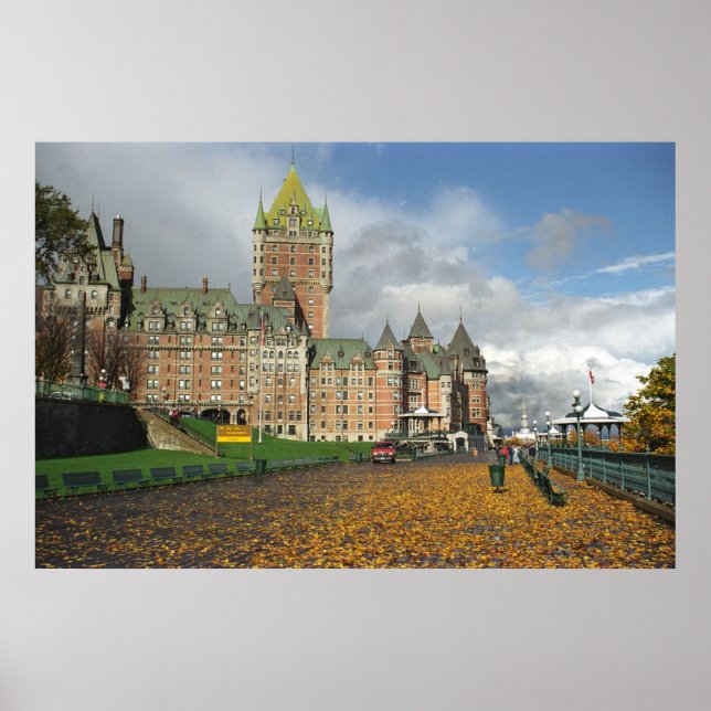 Poster Le Chateau Frontenac, Quebec, Canadá (Frente)