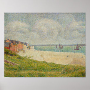 Pôster Le Crotoy que olha rio acima, 1889