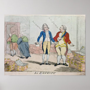 Poster Le Deficit, 1788