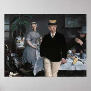 Poster Le Déjeuner dans l'atelier por Édouard Manet