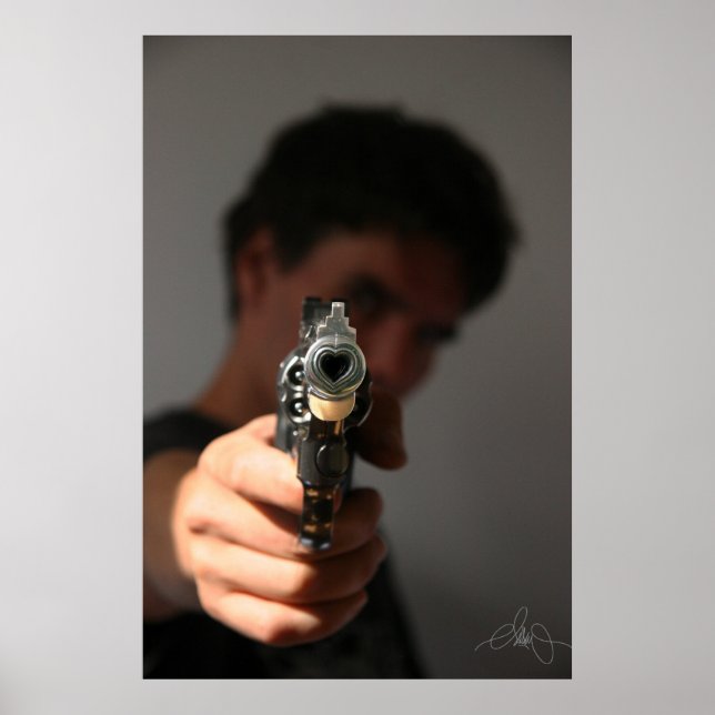 Pôster Le flingue de l'amour qui tue. (Frente)