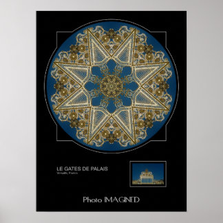 PÔSTER LE GATES DE PALAIS, VERSAILLE, FRANÇA