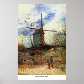 Pôster Le Moulin de la Galette by Vincent van Gogh