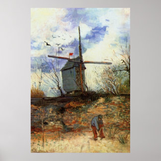 Pôster Le Moulin de la Galette por Vincent van Gogh
