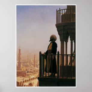 Pôster Le Muezzin, a chamada à oração, 1865