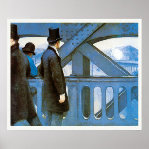 Pôster Le Pont de l'Europe by Gustave Caillebotte