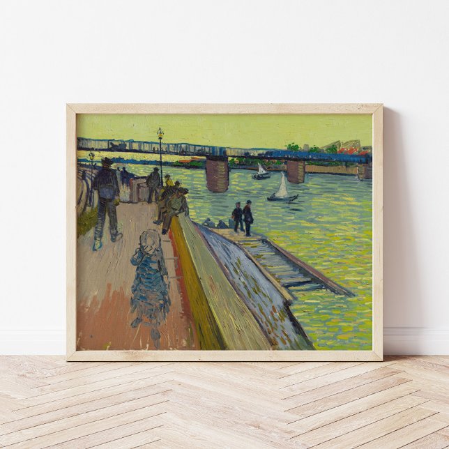 Poster Le Pont de Trinquetaille | Vincent van Gogh (Criador carregado)