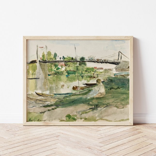 Poster Le Pont sur l’Oise | Berthe Morisot (Criador carregado)