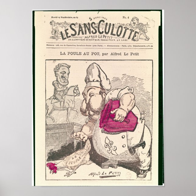 Pôster Le Poule au Pote" (Frente)