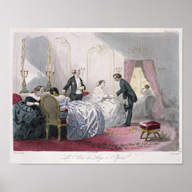 Poster Le Salon de loge a l'Opera (Frente)