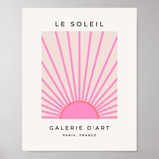 Poster Le Soleil 01 Sol Rosa Sol (Frente)