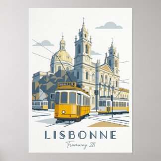 Poster Le Tram 28 de Lisbonne – Une icône du Portugal