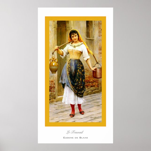 Pôster Le Travail ~ Eugene de Blass (Frente)