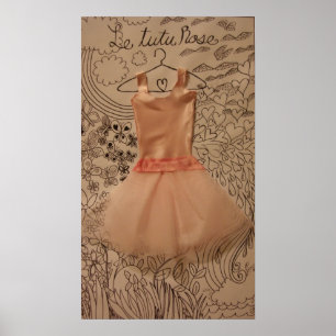 Pôster Le Tutu Aumentação (o tutu cor-de-rosa)