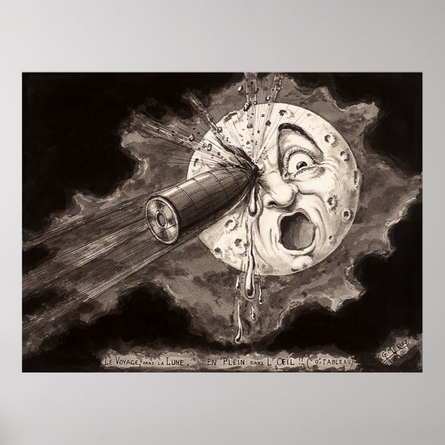 Poster Le voyage dans la lune (1902) (Frente)
