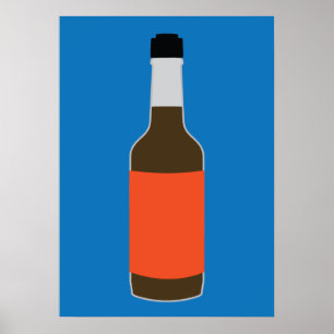 Pôster Lea & Perrins minimalistas