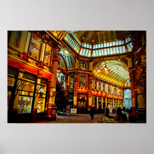 Poster Leadenhall Market City de Londres Inglaterra