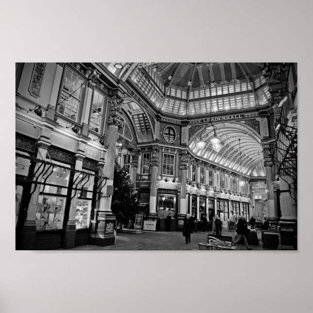 Poster Leadenhall Market City de Londres Inglaterra (Frente)