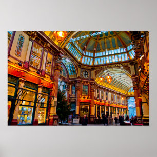 Poster Leadenhall Market City de Londres Inglaterra