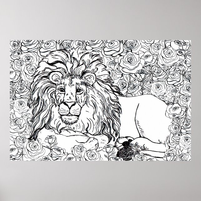 Poster Leading Lion (Frente)