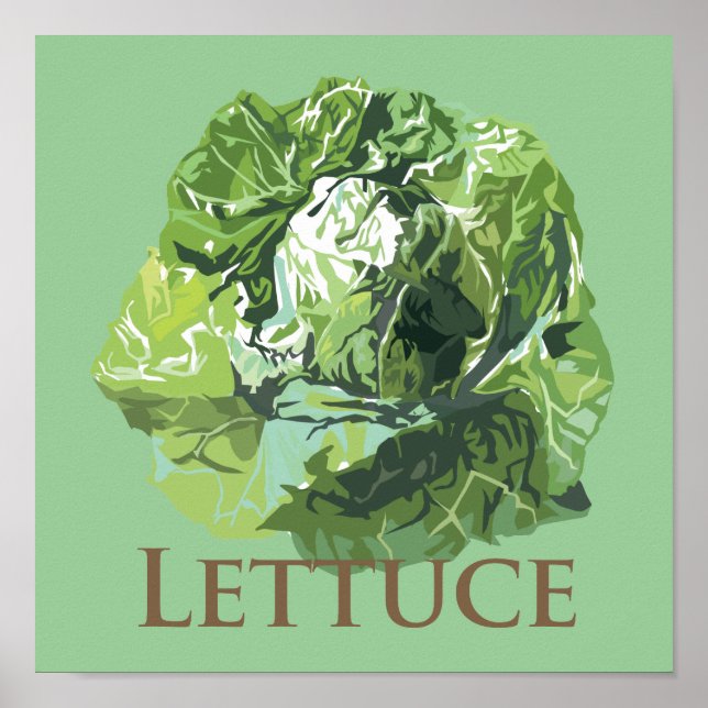 Pôster Leafy Lettuce (Frente)