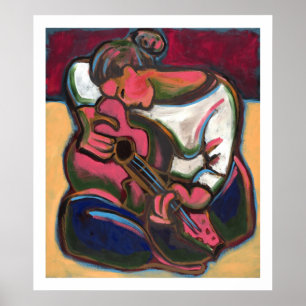 Pôster Leah joga a guitarra