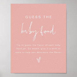 Poster LEAH Pastel adivinha o jogo do Chá de fraldas da C