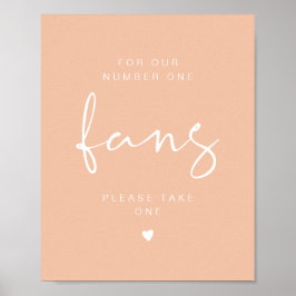 Poster LEAH Vibrant Pastel Pegue um Sinal de Casamento do