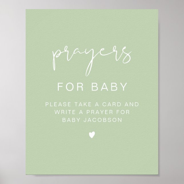 Poster LEAH Vibrant Pastel Prayers Chá de fraldas para Be (Frente)