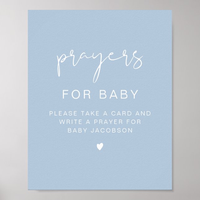 Poster LEAH Vibrant Pastel Prayers Chá de fraldas para Be (Frente)